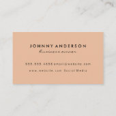 Carte De Visite Cône de crème glacée Noir Orange (Dos)