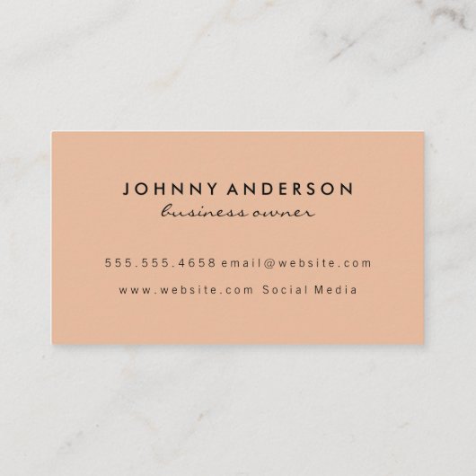 Carte De Visite Cône de crème glacée Noir Orange (Dos)