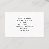 Carte de visite cône de pin (Dos)