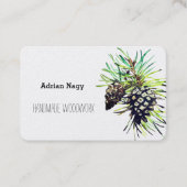 Carte de visite cône de pin (Devant)