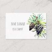Carte de visite cône de pin (Devant)