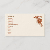 Carte de visite - Cône de pin avec neige (Devant)