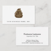 Carte De Visite Cône de pin (Ponderosa) (Devant / Derrière)