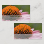 Carte De Visite Coneflower pourpre | Sonnenhut (Devant / Derrière)