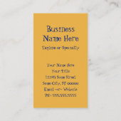 Carte De Visite cônes de crème glacée d'été en fibre de verre (Dos)