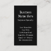 Carte De Visite cônes de crème glacée d'été en fibre de verre (Dos)