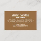 Carte De Visite Cônes de crème glacée, Parlante de crème glacée (Dos)