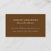 Carte De Visite Cônes de glace | Confiseries (Dos)