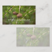 Carte De Visite Cônes de pin (Devant / Derrière)