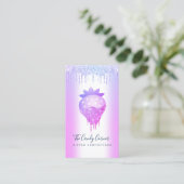 Carte De Visite Confection de chocolat aux fraises Déchets pourpre (Debout devant)