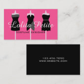 Carte De Visite Confectionneuse de costumes de mode retouche (Devant / Derrière)