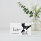 Carte De Visite Confectionneuse de mode vintage retoucheuse (Debout devant)