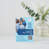 Carte De Visite Conférence Médicale du technicien en soins infirmi (Debout devant)