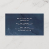 Carte De Visite Confetti Blush Marine Abstraite moderne Circle Gol (Dos)