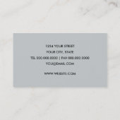 Carte De Visite Confetti de Glitterie colorée (Dos)