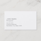 Carte De Visite Confetti Dots Moderne Photographie Script (Dos)