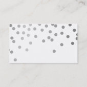 Carte De Visite CONFETTI moderne mignon pois point motif feuille a (Dos)
