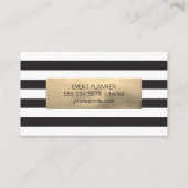 Carte De Visite Confetti Or / Grandes (Dos)