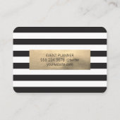 Carte De Visite Confetti Or / Grandes (Dos)