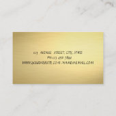 Carte De Visite Confetti professionnel élégant (Dos)