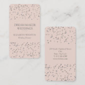 Carte De Visite Confetti Professionnel Moderne (Devant / Derrière)