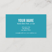 Carte De Visite Confetti saxophone (Dos)