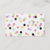 Carte De Visite Confettis de sortilège - Citron (Dos)