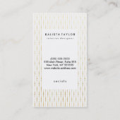 Carte De Visite Confettis d'or de chute (Dos)