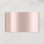 Carte De Visite Confettis dorés,Ciseaux,Sèche-cheveux Rose Gold (Dos)