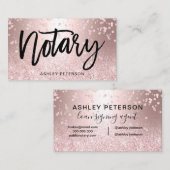 Carte De Visite Confettis métalliques d'étincelle de parties (Devant / Derrière)