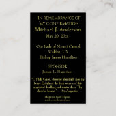 Carte De Visite Confirmation du sacrement Vitrail Fenêtre Dove (Dos)