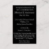 Carte De Visite Confirmation du sacrement Vitrail Fenêtre Dove (Dos)