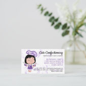 Carte De Visite Confiserie Boulangerie rabais fidélité (Debout devant)