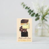 Carte De Visite confiserie Fabriquée maison Fabriquée à partir de (Debout devant)