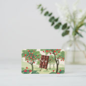 Carte De Visite confitures de fraise trempée recouvertes de chocol (Debout devant)