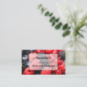 Carte De Visite confitures et chutneys maison (Debout devant)