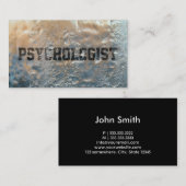 Carte de visite congelé frais de psychologue de (Devant / Derrière)