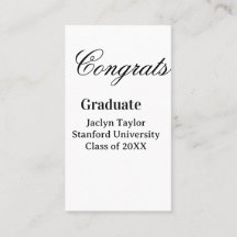 Congrats graduation name university name class of 