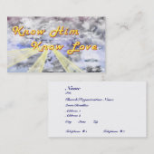 Carte De Visite Connais-Lui L'Amour (Devant / Derrière)
