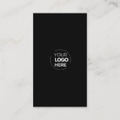 Carte De Visite Connect with | Média social QR Code noir (Dos)