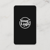 Carte De Visite Connect With Us QR Code Logo Social Media Black  (Dos)