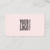 Carte De Visite Connect with us Social Media QR Code Pink Business (Dos)