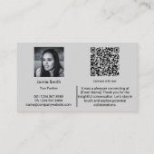 Carte De Visite Connectez l'ambassadeur de la société professionne (Dos)