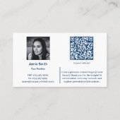 Carte De Visite Connectez l'ambassadeur professionnel Blue (Dos)