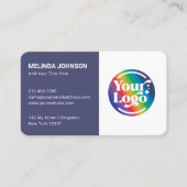 Carte De Visite Connectez le futur Dusk QR Code Logo Médias sociau (Devant)