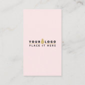 Carte De Visite Connectez-Vous À Us QR Code Médias Sociaux Rose Mo (Dos)