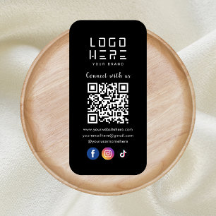 Carte De Visite Connectez-Vous Aux Médias Sociaux Américains QR Co