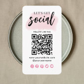 Carte De Visite Connectez-Vous Aux Médias Sociaux Américains QR Co