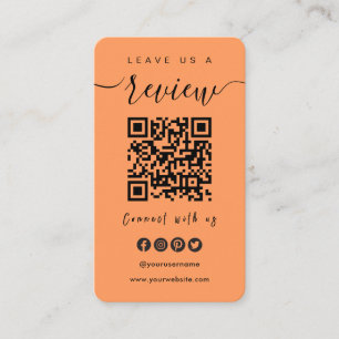 Carte De Visite Connectez-vous avec le code QR Us   Laissez-Nous U
