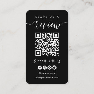 Carte De Visite Connectez-vous avec le code QR Us Laissez-Nous U